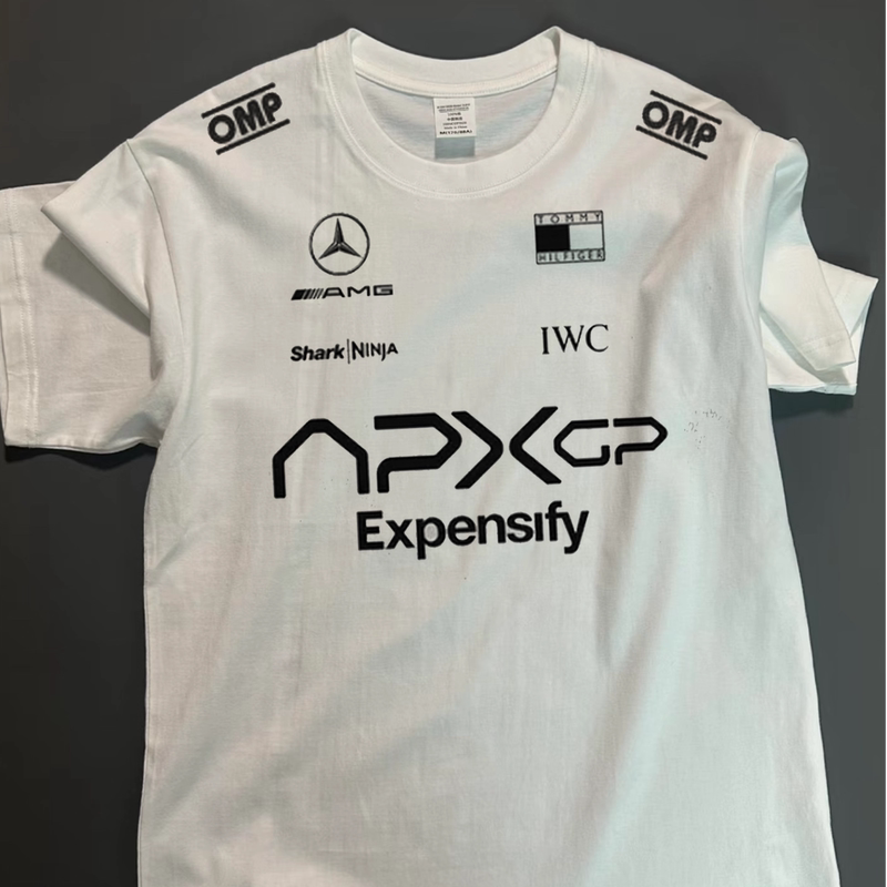 F1 Racing Car Movie Team Driver's Same Style Short-Sleeved Merchandise, Original Design, Pure Cotton, Chen Guoziyi F1 Racing Car Movie Team Driver's Same Style Short-Sleeved Merchandise, Original Design, Pure Cotton, Chen Guoziyi