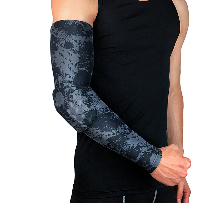 JK professional sports elbow protection honeycomb arm basketball fitness competition joint arm anti-collision camouflage breathable sleeve