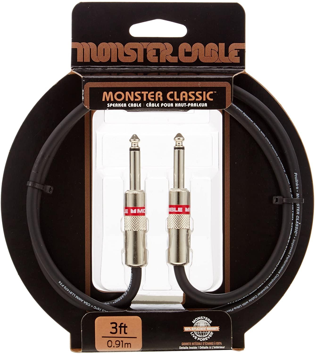 Monster Cable Classic Monster Cable Guitar Cable 6 35mm Double Straight