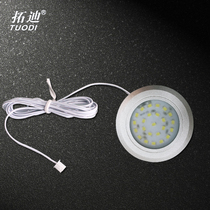 Tuodi 12V Embedded ultra-thin LED Wardrobe Spotlight Switch Wine Cabinet Cabinet Bookcase Smart Touch Induction Light