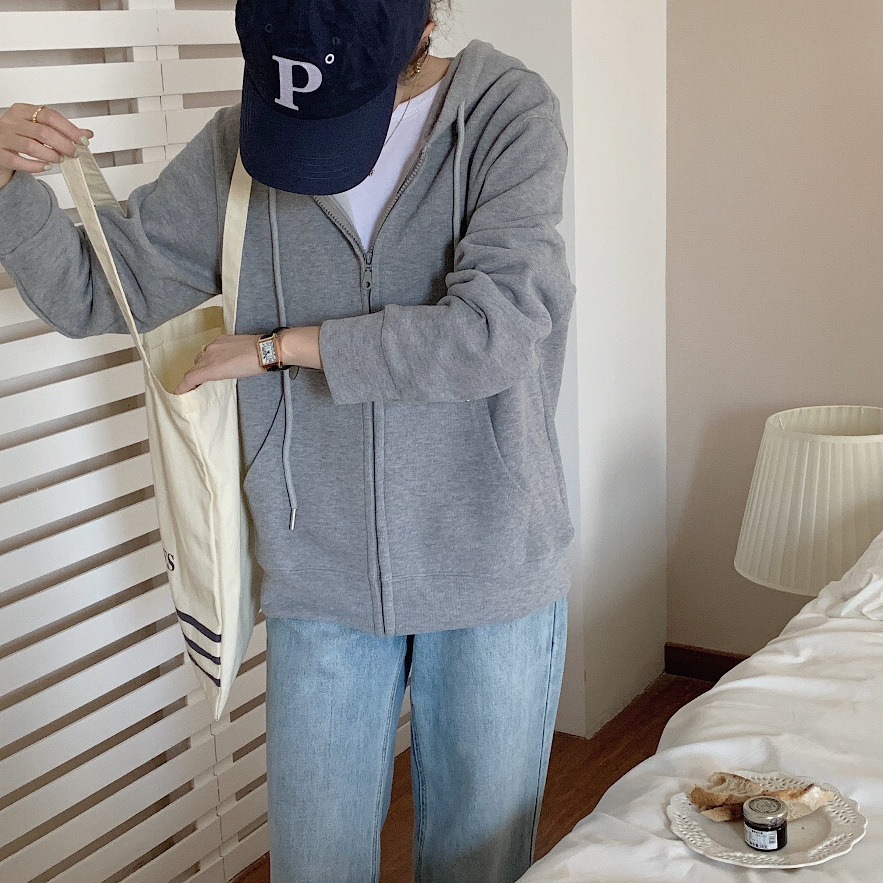 HALO BBING 2023 autumn winter hyphens with clothed in Korean version casual zipped jacket 100 lap blouse women-Taobao