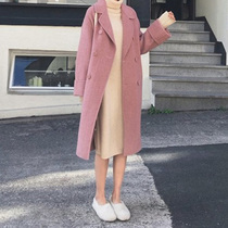 Little man 2021 new autumn and winter wool coat cashmere coat popular womens clothing thickened cotton winter