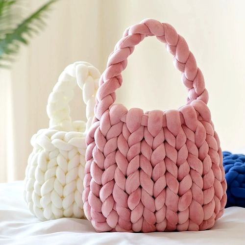 Плетеная сумка, подушка, клубок пряжи, «сделай сам», 2см