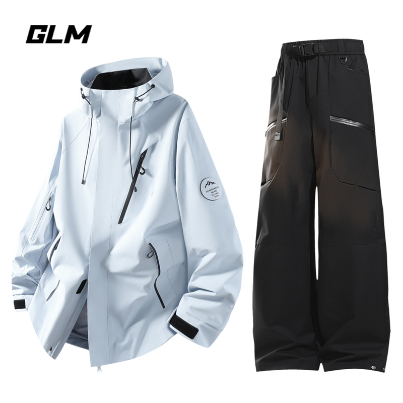 Glm Official Authentic Outdoor Blue Jacket Travel Jacket Set Autumn 2026 Super Popular Autumn Outfit Complete Set