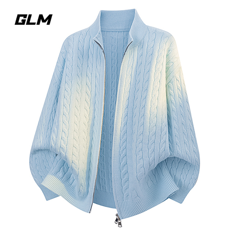 Glm Official Authentic Old Money Style Cable Knit Cardigan Autumn Lazy Zipper Sweater Versatile Jacket for Men Glm Official Authentic Old Money Style Cable Knit Cardigan Autumn Lazy Zipper Sweater Versatile Jacket for Men