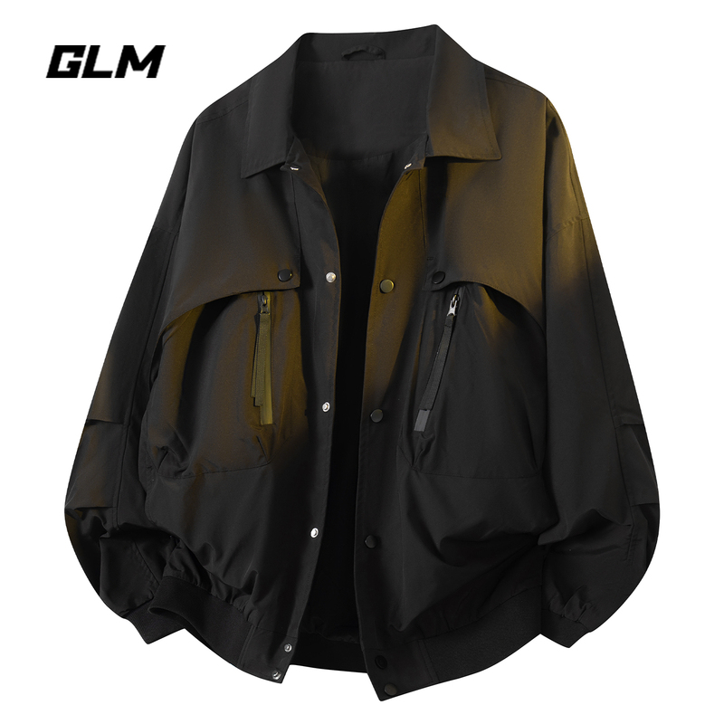 Glm Official Authentic Workwear Pilot Jacket Men's Spring and Summer New Baseball Uniform Cleanfit Jacket Black