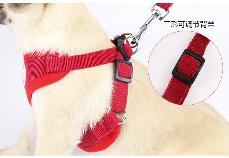 Chó xích chó nhỏ và trung bình Teddy VIP Bomei chó xích áo dây đeo ngực hơn gấu chó xích mèo - Cat / Dog hàng ngày Neccessities 	khay đựng thức ăn cho mèo	