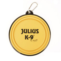 Shiba Dog Hee Hee European imported JULIUS-K9 Foldable Silicone Bowl Outdoor Portable Water Bowl Rubber Food Bowl Dog