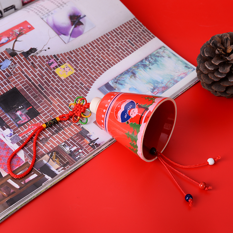 Christmas Wind Bells Hanging Accessories Handmade Ceramic Wind Bells Day Style And Hanging Accessories Car Pendant Pray For Ceramic Wind Bells