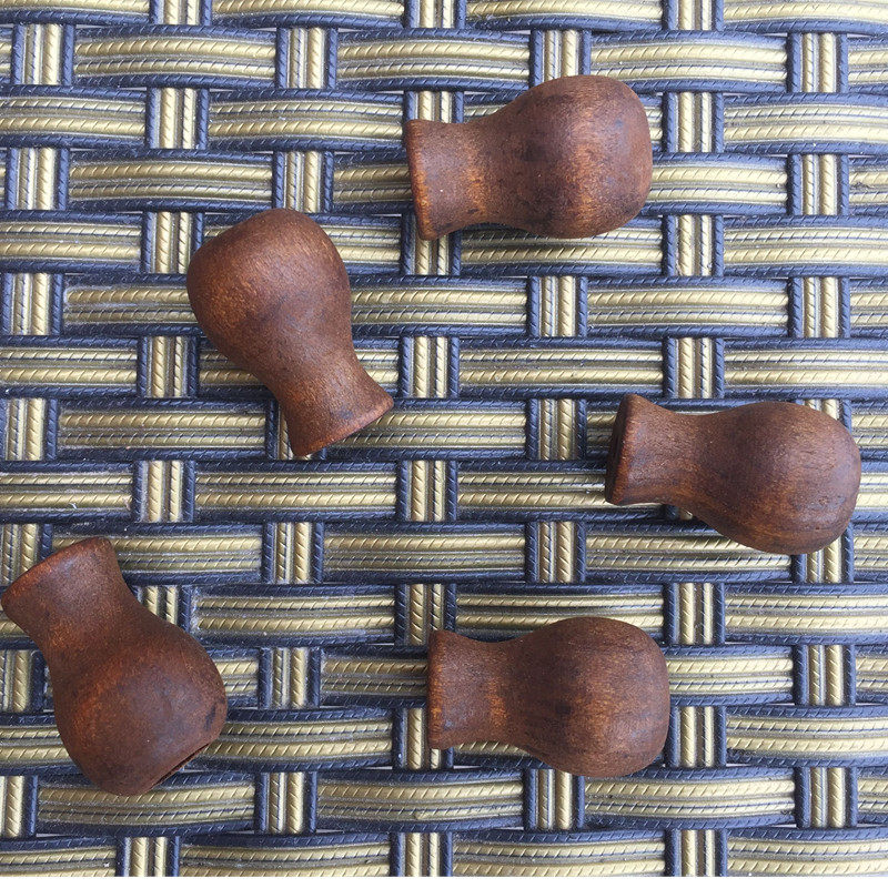 Family bamboo curtain rope drop handle wood small copper bell gourd pendant blinds pull rope drop rope drop