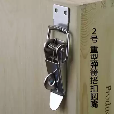 Turnover box spring buckle wooden box lock buckle can be locked buckle access box buckle logistics box buckle