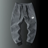 Демисезонные осенние утепленные удерживающие тепло бархатные спортивные зимние штаны