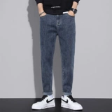 Осенние штаны, пуховик, джинсы с начесом, повседневные брюки, свободный прямой крой