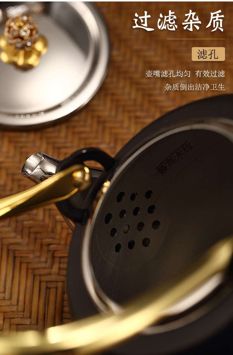 Morning high 304 stainless steel kettle teapot household electrical TaoLu cook large kunfu tea KaiShuiHu kettle