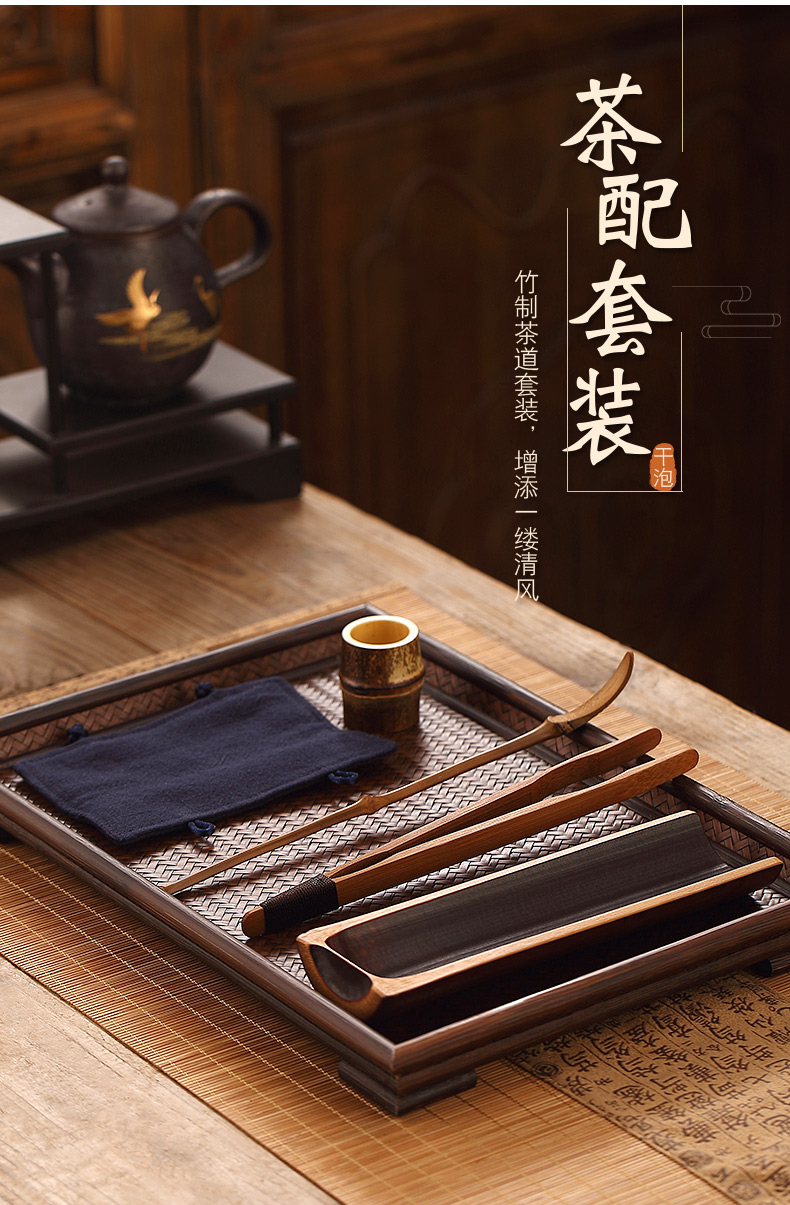 Morning high Chinese zen cup mat cotton and linen tea table as pad dry tea mat of a complete set of suit the teapot