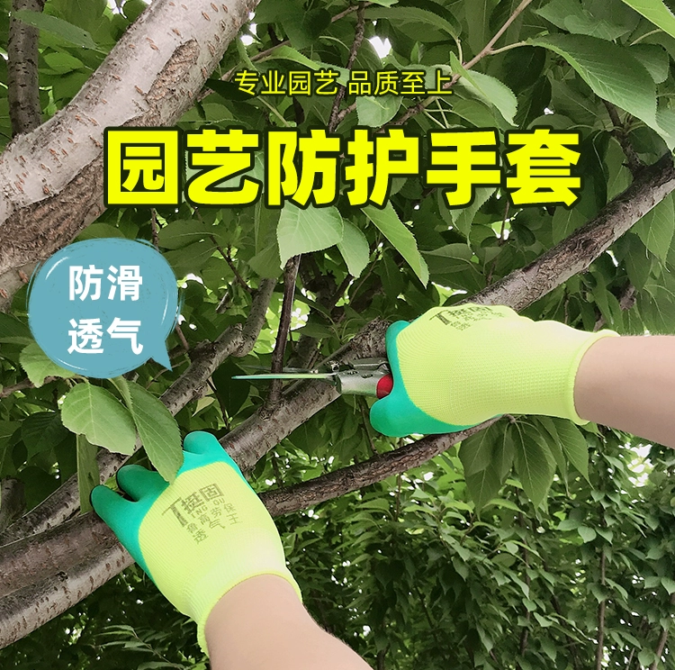 Găng tay bảo hộ làm vườn hoa chống trượt, chống mài mòn, mã chung của phụ nữ, trồng trọt, làm cỏ