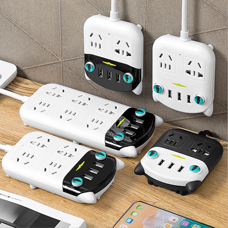 Adorable appearance is responsible for sending brackets with wall sticky dormitory with USB jack family porous plug-in board