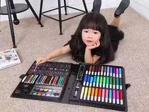Summer vacation gifts for baby children painting set 130 kinds of Brush tools a box all done