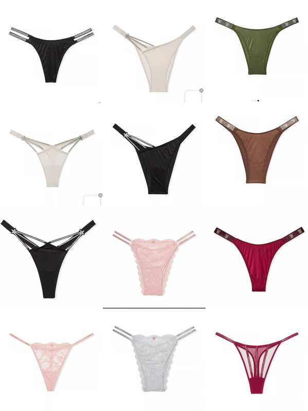 Victoria's Secret Lace Panties Milk Silk Half-Cover Panties Non-Returnable