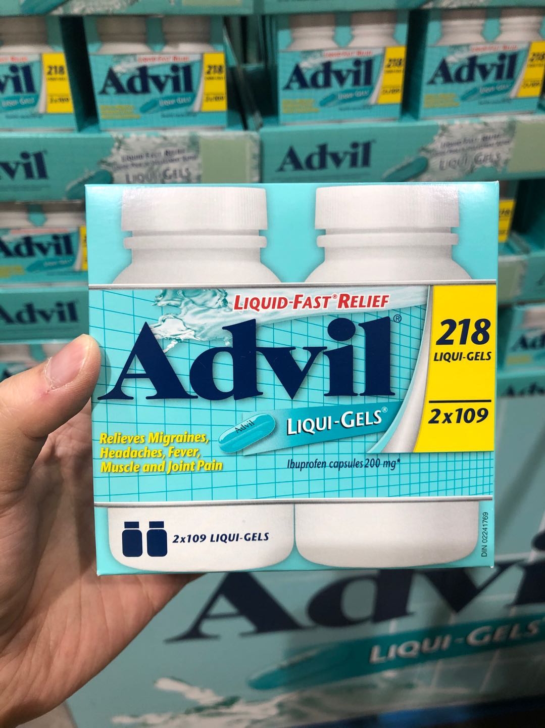 2nd bottle 80 Canadian advil go painrelieving heat lbuprofen liquid