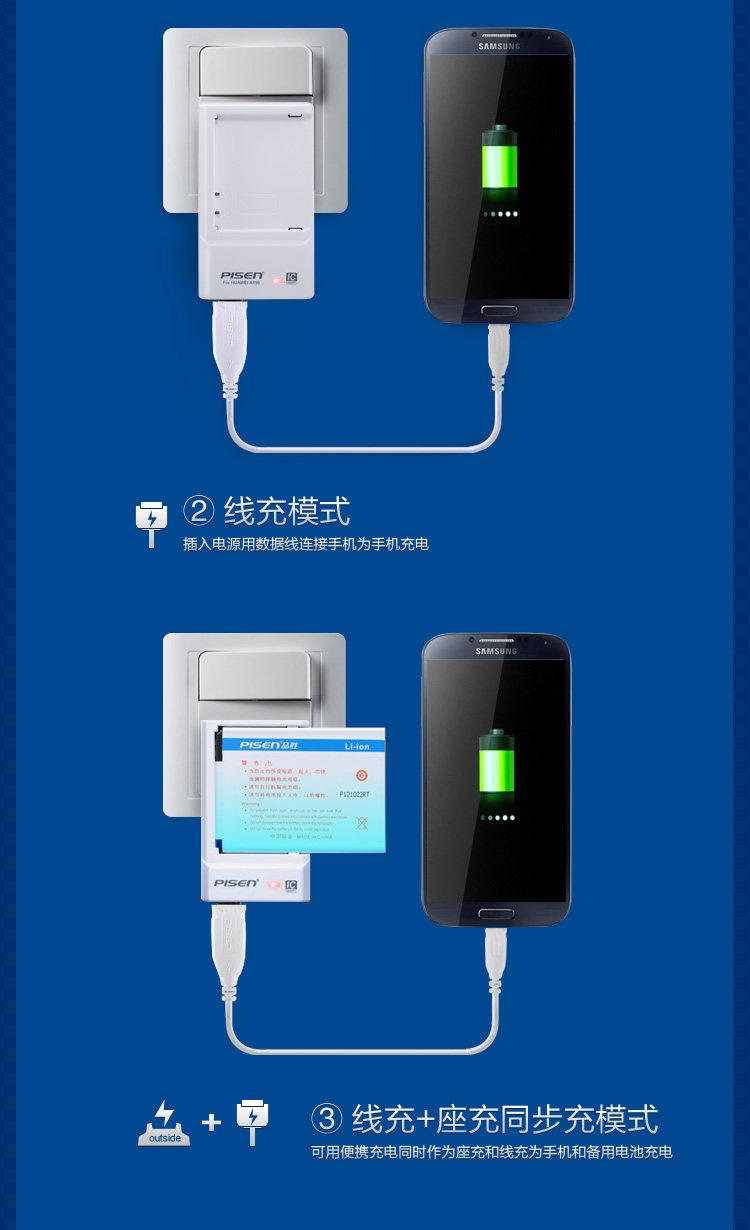chargeur PISEN pour téléphones HUAWEI HUAWEI - Ref 1300180 Image 15