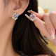 Starfish shell pearl earrings for women 2024 new popular niche earrings vacation cute high-end pierced ear clips