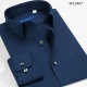 Mùa thứ năm kinh doanh áo sơ mi trắng nam dài tay trẻ trung cotton miễn phí ủi cổ áo vuông mùa xuân áo sơ mi màu rắn Slim áo sơ mi xanh dương