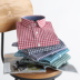 SmartFive Tương phản Slim Red Kẻ sọc Áo sơ mi nam dài tay Cotton Thời trang Thanh niên Mỹ Áo sơ mi giản dị sơ mi tay ngắn nam Áo