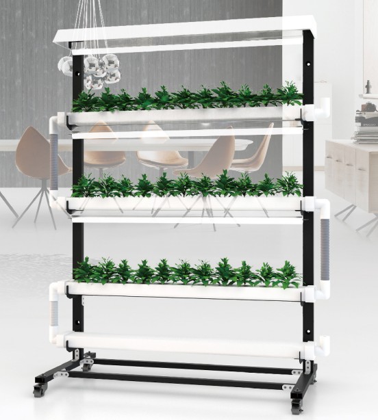 Wall-mounted planter LED full-spectrum fill light soilless cultivation hydroponic indoor living room balcony planting flowers and vegetables