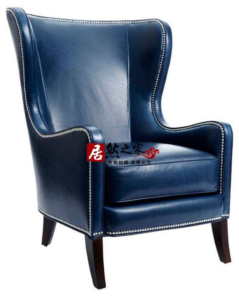 American country sofa American leather tiger chair Book chair European simple single sofa