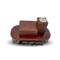 Qingtian Stone Redstone Exercise Chapter material 2 5X5CM seal engraving stone calligraphy Tibetan book seal stone idle chapter beginners