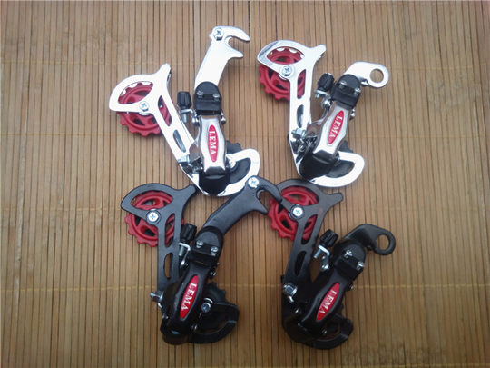 Mountain bike rear pull-up front derailleur accessory transmission