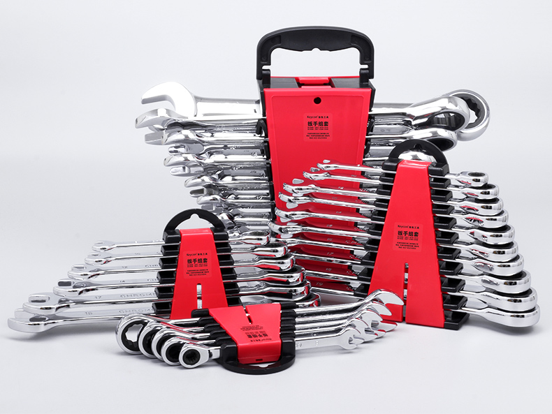 Cờ lê Ratchet đặt hoạt động đầu đôi đầu kép sử dụng mận mở hai chiều tự động nhỏ nhanh cờ lê tự động sửa chữa - Dụng cụ cầm tay