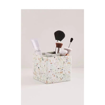 Nordic style simple creative terrazzo color pen holder storage box small clear student makeup brush storage