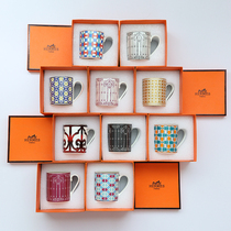 European-style light luxury household bone china mug office water Cup breakfast cup milk Oatmeal cup original packaging gift