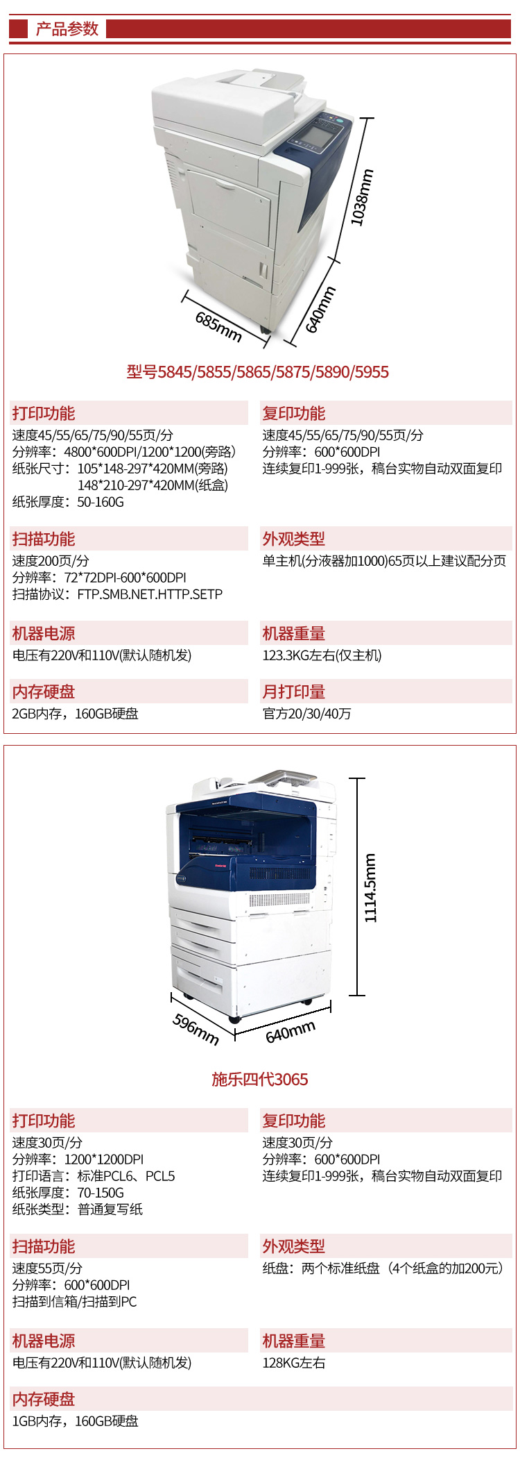 Xerox 5855 5875 3065 5955 máy in laser đen trắng văn phòng thương mại lớn a3 - Máy photocopy đa chức năng máy photocopy canon ir 2006n