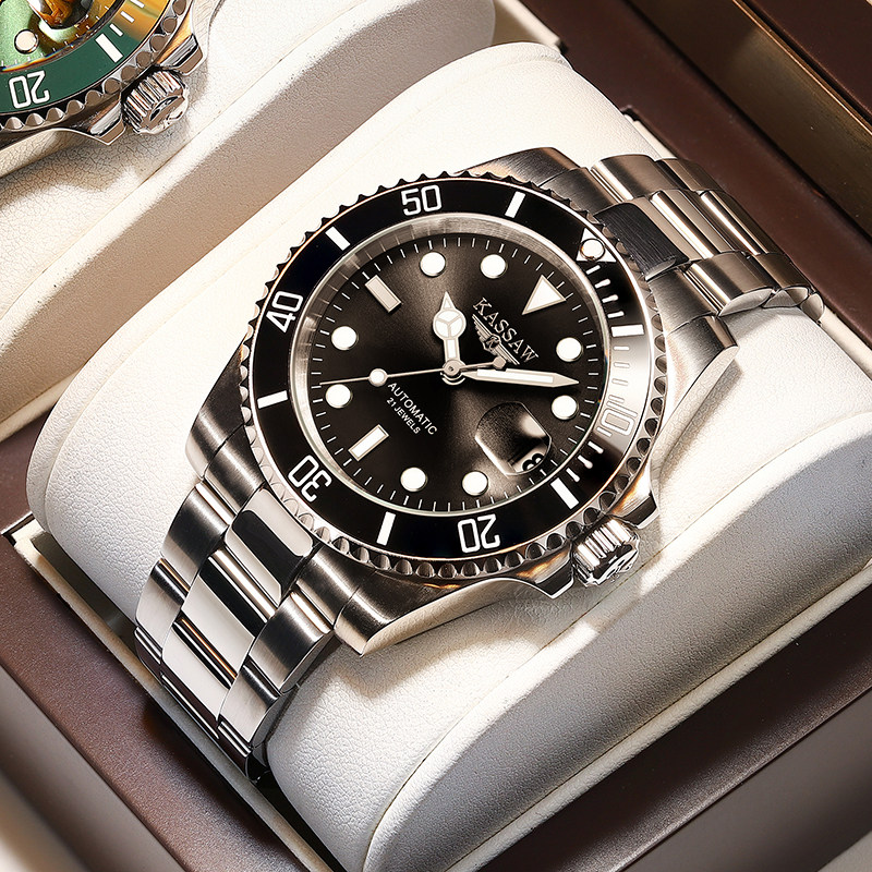 Official labour Swiss green water ghost watches men's machinery Watch Didon subduction Log Black Ghost Watches