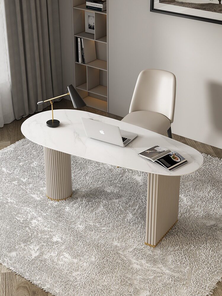Modern Brief Rock Plate Desk Home Desk Desk Marble Boss Computer Table And Chairs Nordic Book Table And Chairs