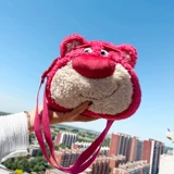 Милая клубника, демисезонная сумка через плечо, плюшевая сумка на одно плечо