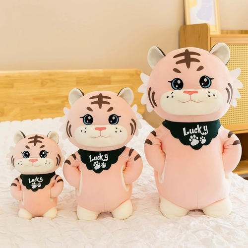 Милая плюшевая детская игрушка, кукла для мальчиков для сна, мультяшная подушка, тигр