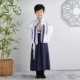 Trang phục trẻ em Hanfu đồng phục học sinh Trung Quốc cậu bé đệ tử váy cô gái váy ba nhân vật trang phục biểu diễn - Trang phục