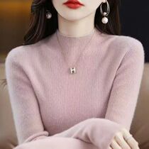 Korean Turtleneck Slim Knitted Pullovers Women 2024 Winter E