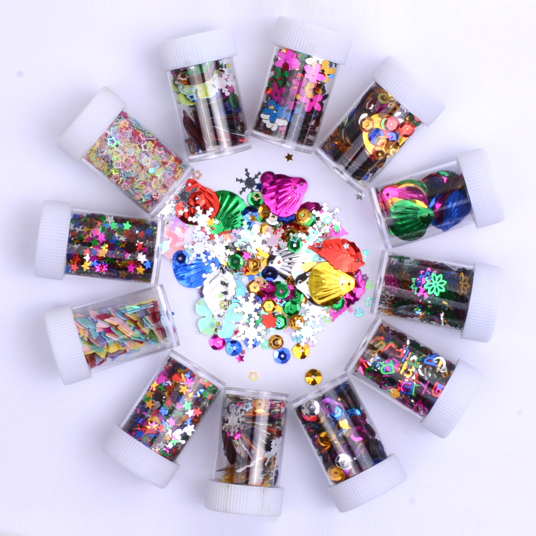 DIY handmade sequins children's decorative materials color small sequins students kindergarten creative beauty materials