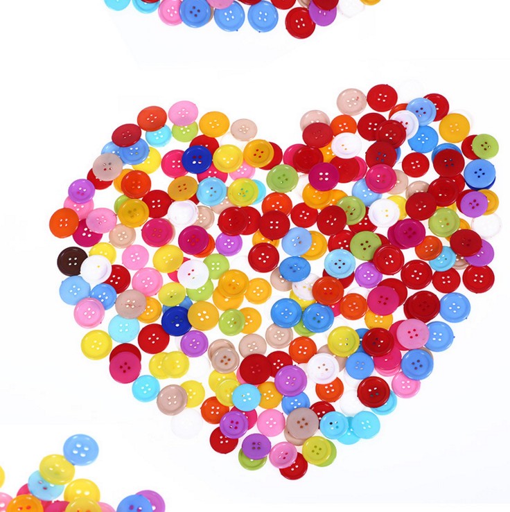 Color button Diy creative making color tub resin button painting children's crafted materials