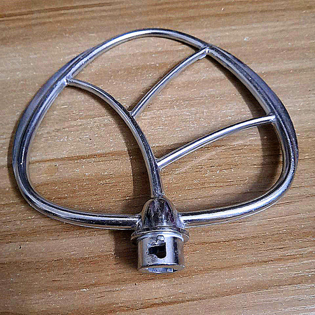 North American Chef Machine Asm-E120A Original Accessories 304 Stainless Steel Dough Hook, Mixing Paddle, Egg Beater