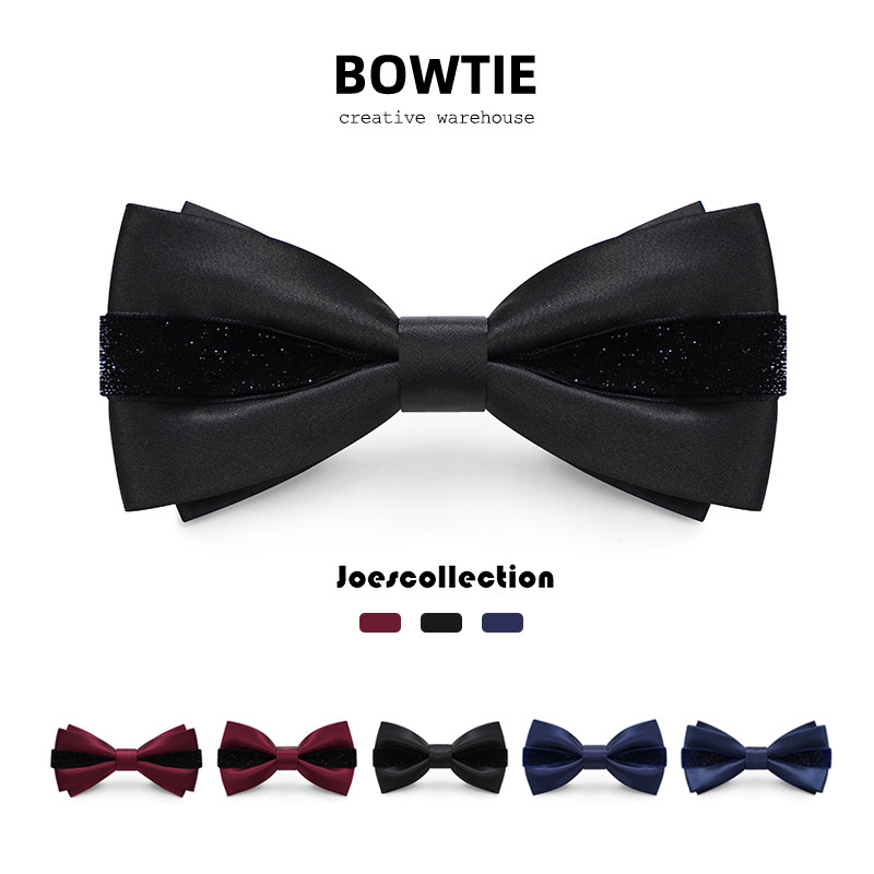 Mr. Hutu HTXS Original Wedding Groom and Best Man Men's Star-Spangled Creative Suit Bow Tie
