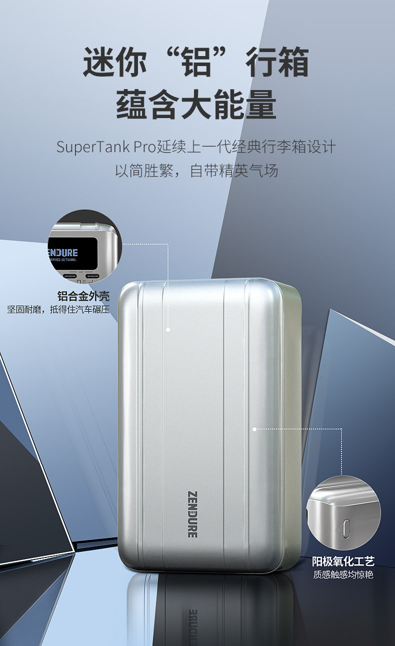 Close-up of the 4 USB-C ports on the SuperTank Pro