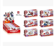 Kaiqi building blocks Damned God of War 1405 Assembled childrens educational toys Deformed aircraft Six-in-one robot