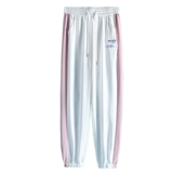 Белые шелковые тонкие штаны, быстросохнущие летние повседневные брюки, оверсайз, подходит для подростков