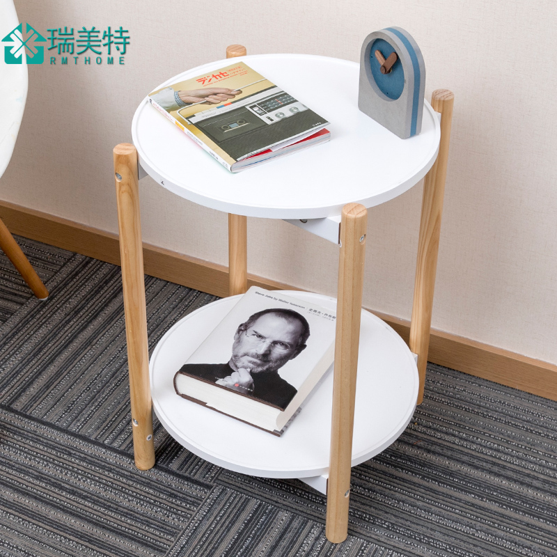 Rimette Small Round Table Bilayer Nordic Tea Table Living Room Modern Minima Side Table Edge A Few Balcony Small Table Economic Models